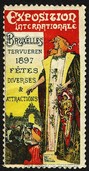 Bruxelles 1897 Exposition Internationale Privat Livemont (WK 151 - farbig)
