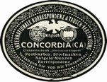 Concordia Korrespondenz & Tausch Vereinigung Postkarten Briefmarken schwarz