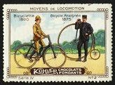 Kohler Serie IV No 02 Moyens de locomotion Bicyclette 1890 Bicycle Araigne 1875