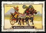 Kohler Serie IV No 08 Moyens de locomotion Char egyptien Schoko