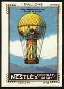 Nestle Serie VI No 02 Ballons Aero - Mongolfiere 1785 Pilatre de Rosier Schoko