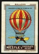 Nestle Serie VI No 03 Ballons Traversée du Canal de La Manche 1785 Schoko