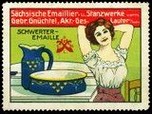 Schwerter Emaille Waschtisch